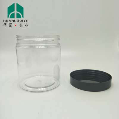 Clear PET plastic food jars