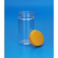 230ml round bottle plastic with high quality pet can with screw cap